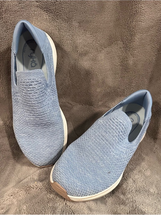 Ryka Shoes - Ryka Light Blue Slip-On Knit Sneakers